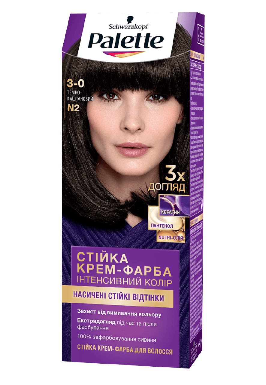 

Краска для волос Palette N2 Темно Каштановый