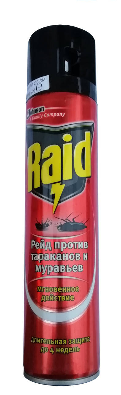 

Аэрозоль от тараканов и муравьев Рейд красный 300мл