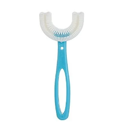 

Детская U-образная зубная щетка капа 6-12 лет на 360 градусов, Розовый