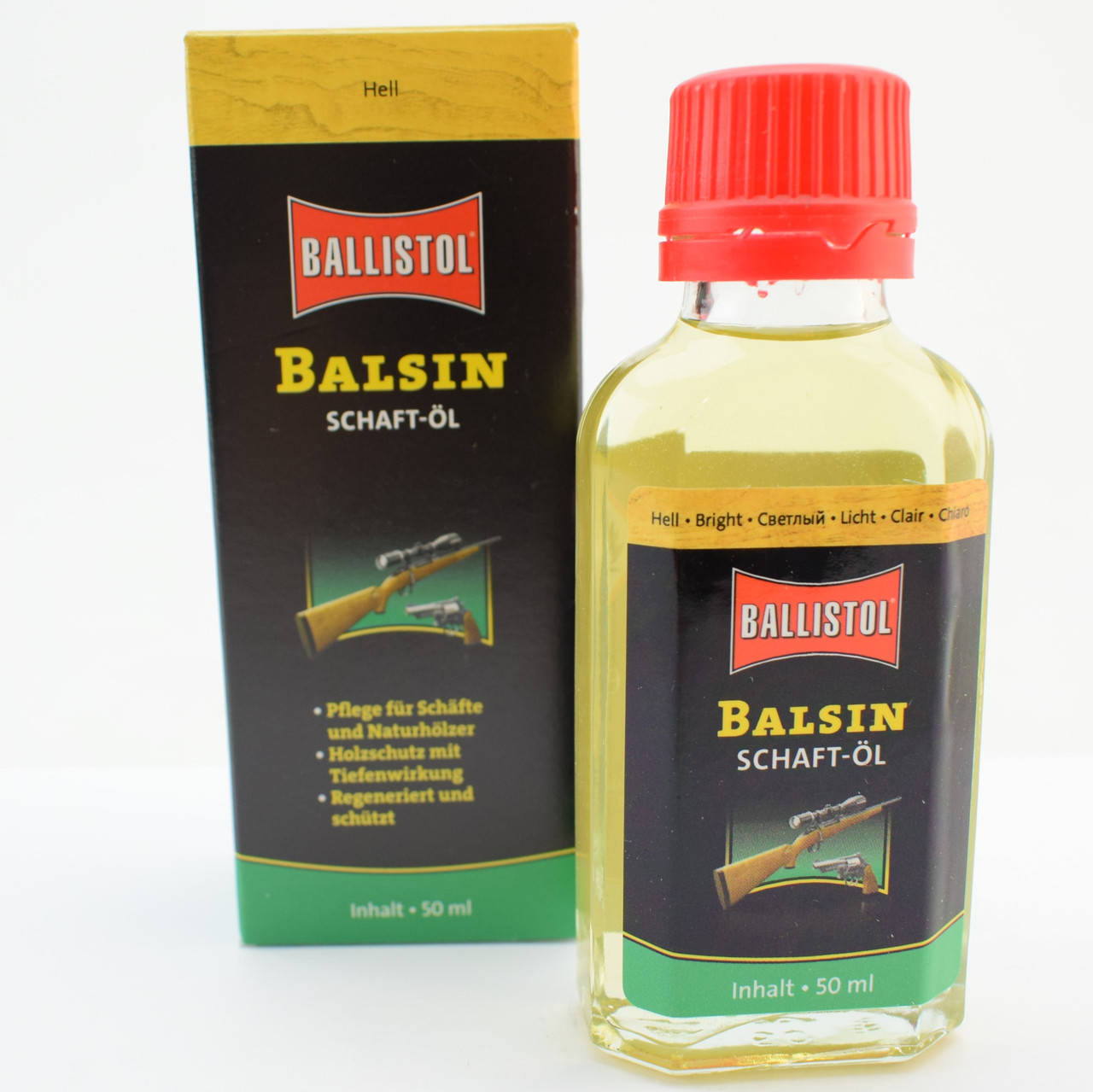 

Масло Clever Ballistol Balsin Schaftol 50мл. для ухода за деревом, светлый