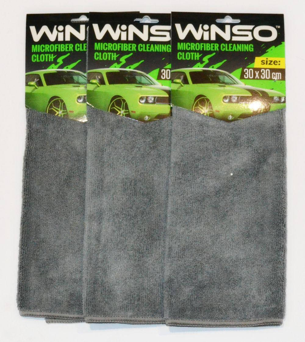 

Салфетка микрофибра универсальная Winso серая 30*30 1шт