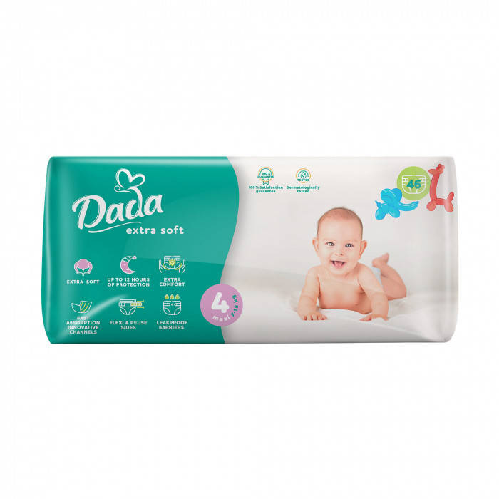 

Підгузники дитячі Dada Extra Soft MAXI (7-18 кг) 46 шт/уп 4