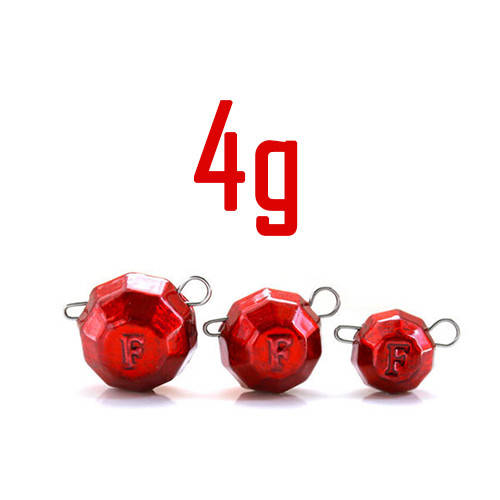 

Груз “Гранёный” 4 гр. RED (5 шт.) Fanatik