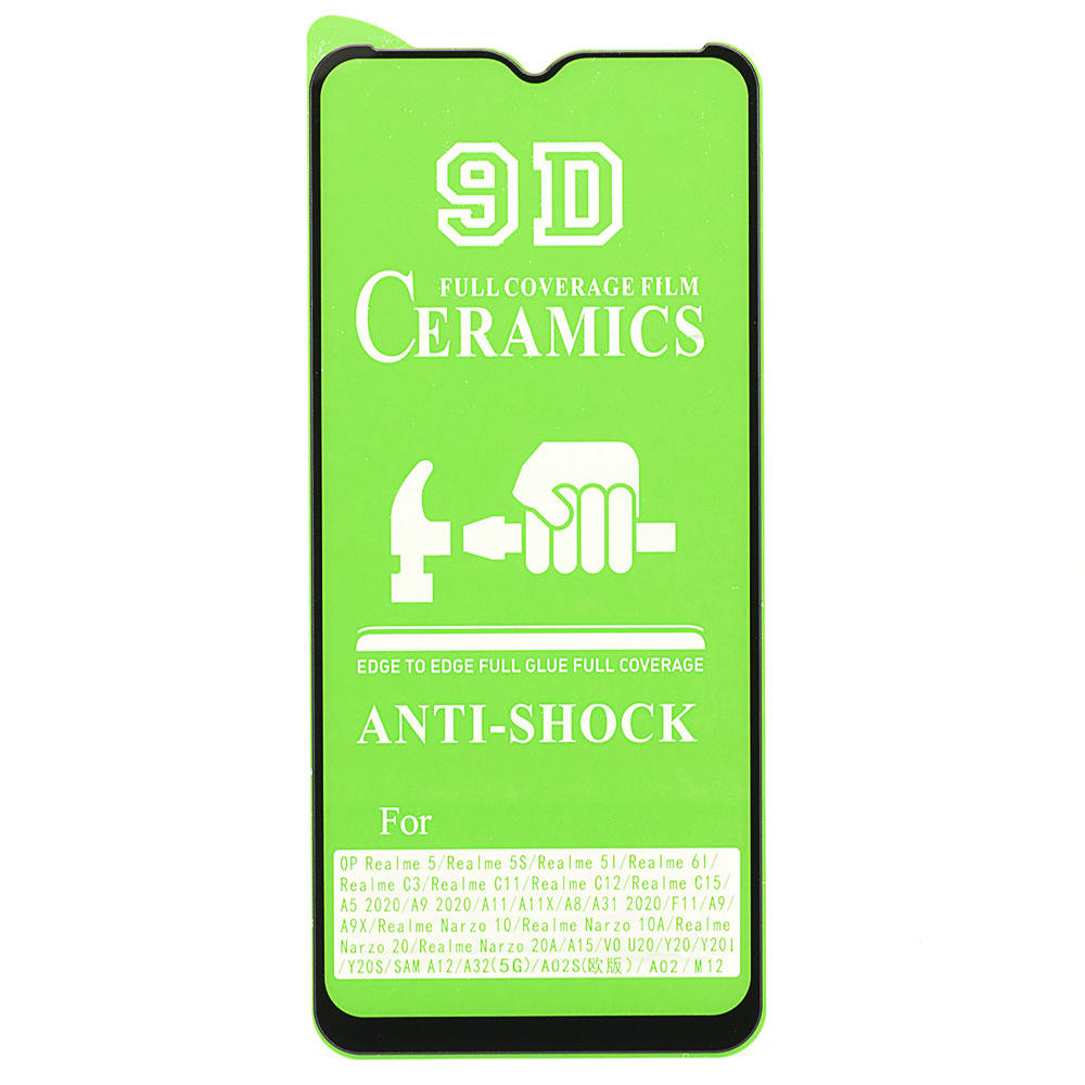

Защитная пленка-стекло AVG Ceramics для OPPO A31 2020 бронированная с рамкой Black