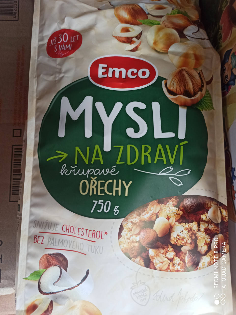 

Мюсли хрустящие Emco Musli Orechy изюм, кокос, овес и лесной орех 750 г