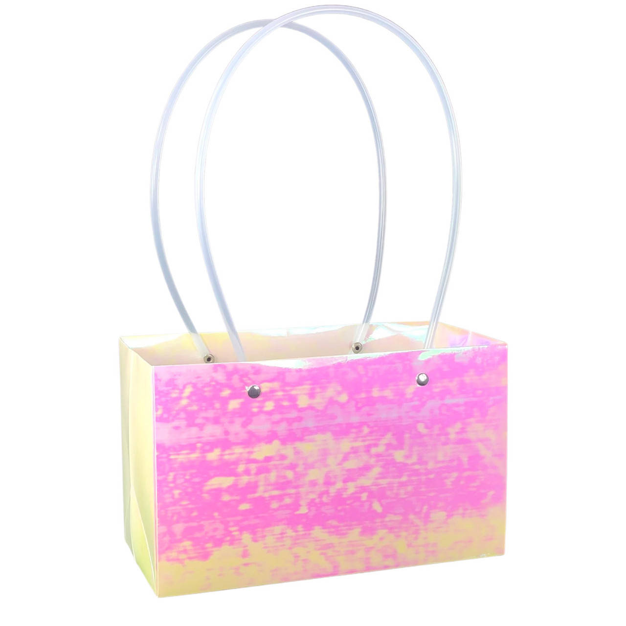 

Бумажная сумка влагостойкая для букетов перламутровая, Фиолетовый