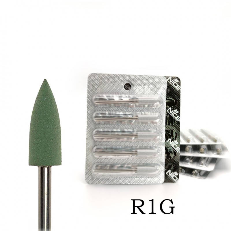 

Силиконовая фреза Nice for you R1G 5 шт, Зелёный