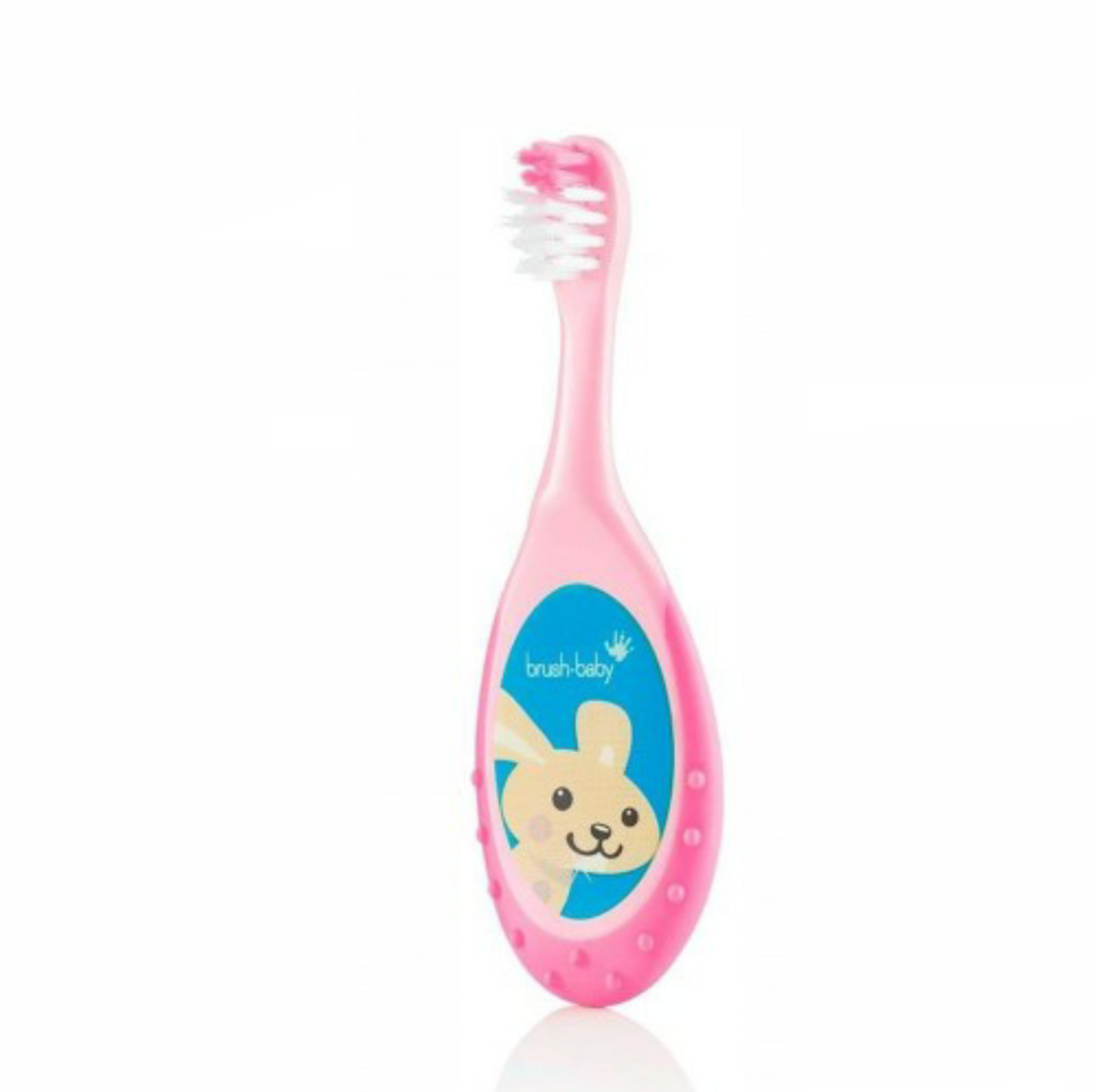 

Детская зубная щетка Brush-Baby Floss Brush от 0 до 3 лет (розовая)