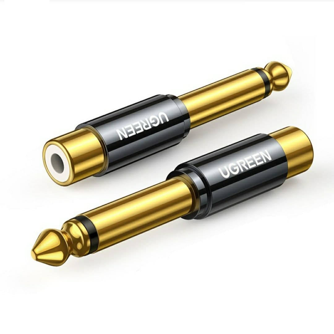 

Аудио переходник адаптер RCA на 6.35/6.5 jack Ugreen