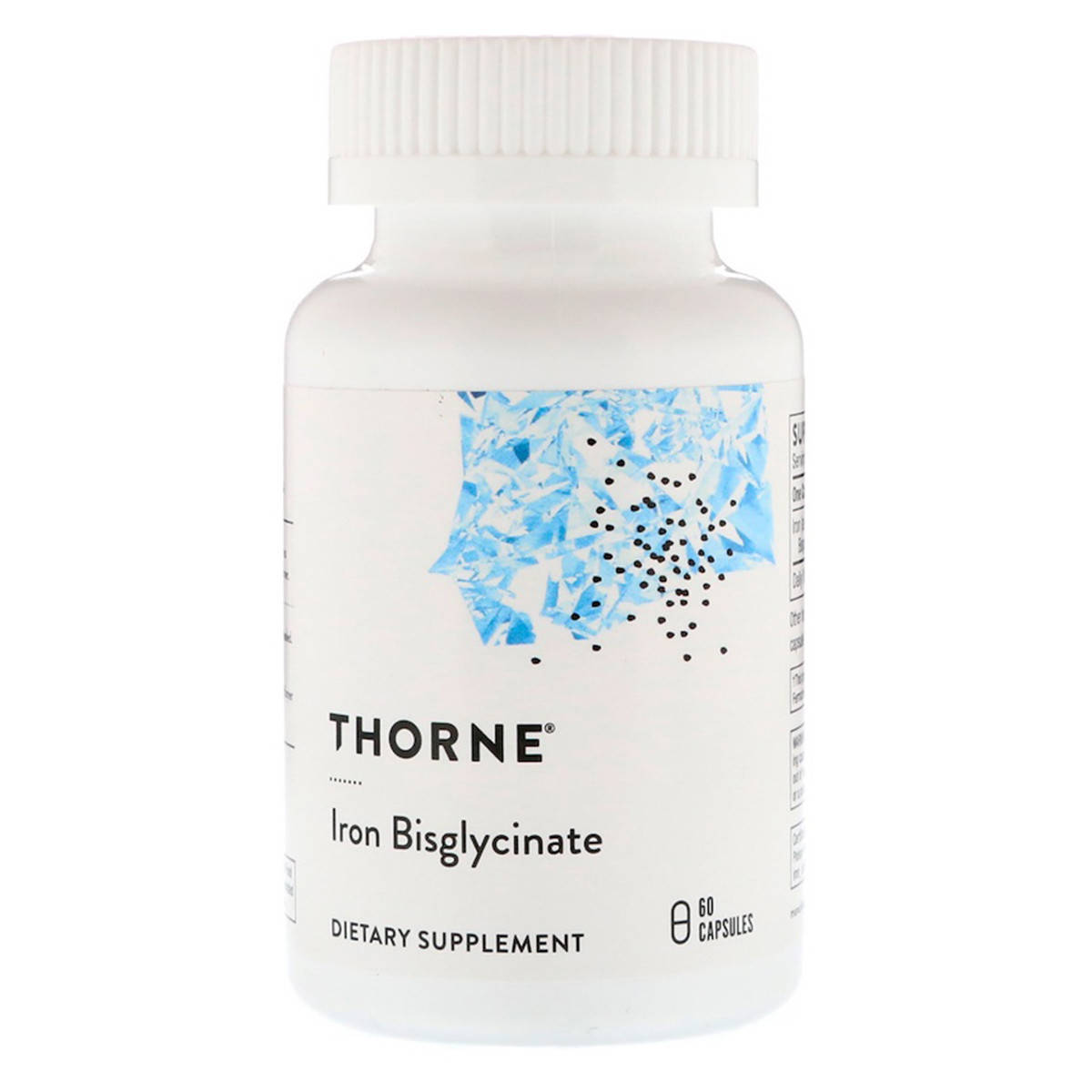 

Железо Бисглицинат 25 мг, Iron Bisglycinate, Thorne Research, 60 капсул
