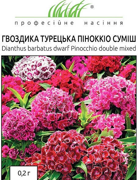 

Семена Гвоздика турецкая Пиноккио смесь 0,2 г