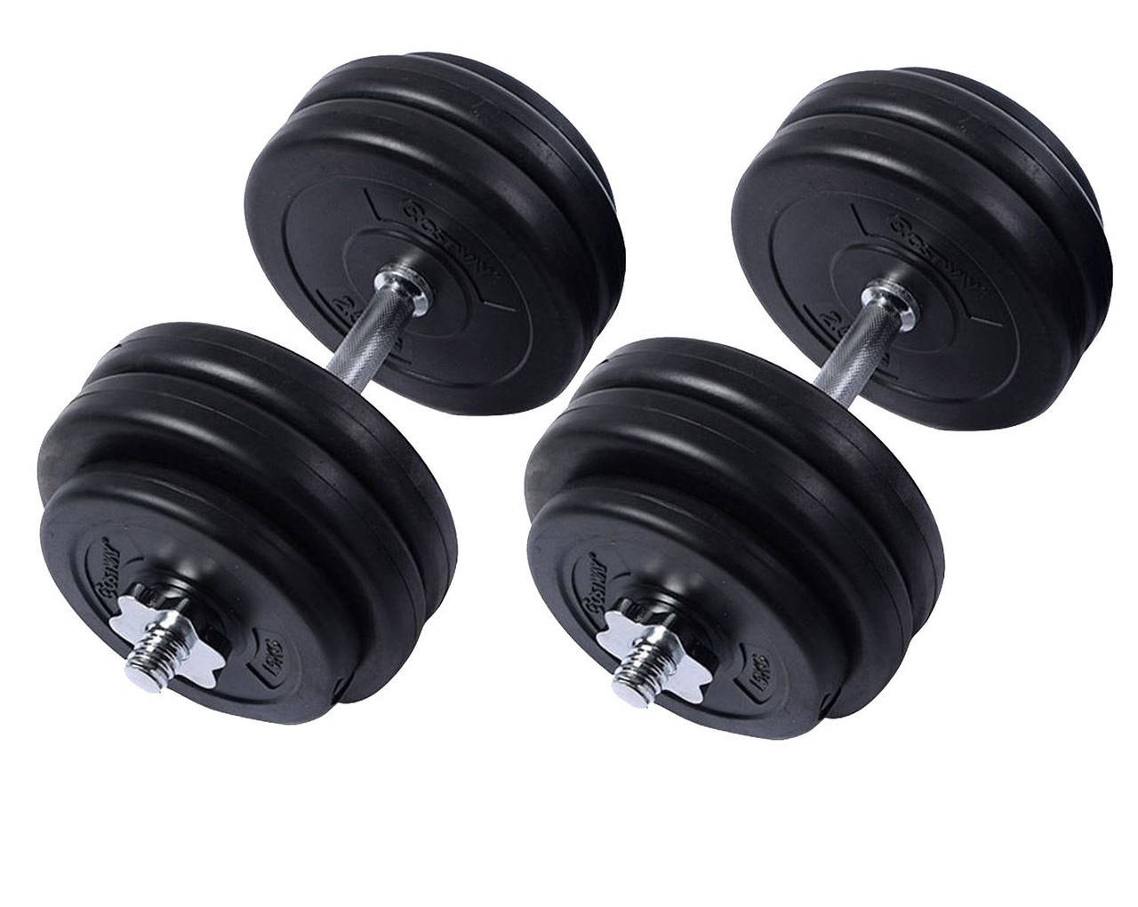

Гантели 2х15 кг (Металлический Гриф) SHOPIK, Черный