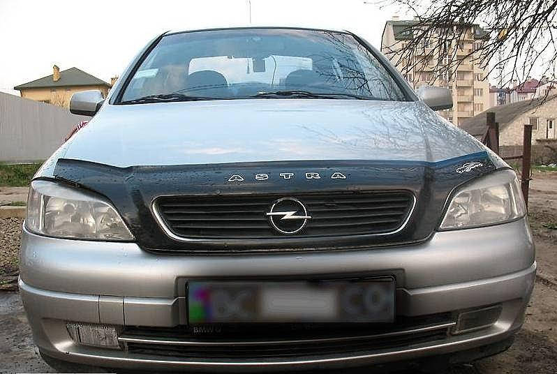 

Мухобойка (дефлектор капота) на авто Opel Astra G 1998–2003 VIP Tuning