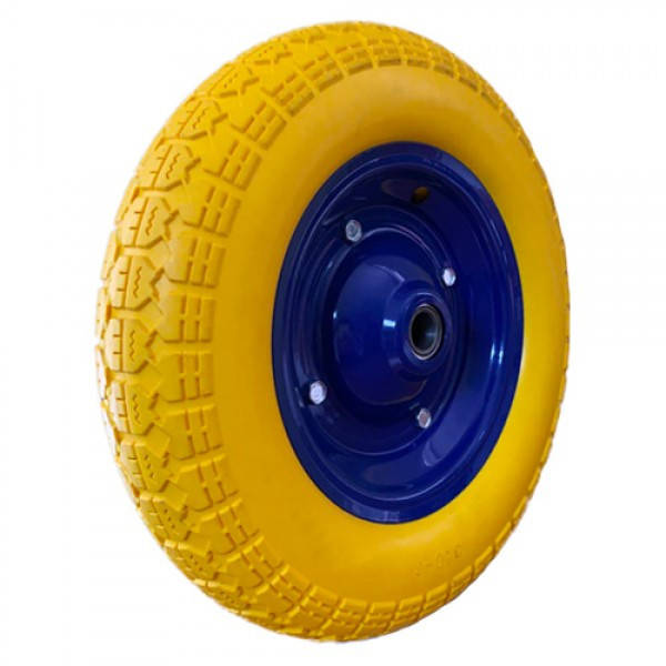 

Колесо для тележки 3.50-7, пенополиуретановое, 20 ось
