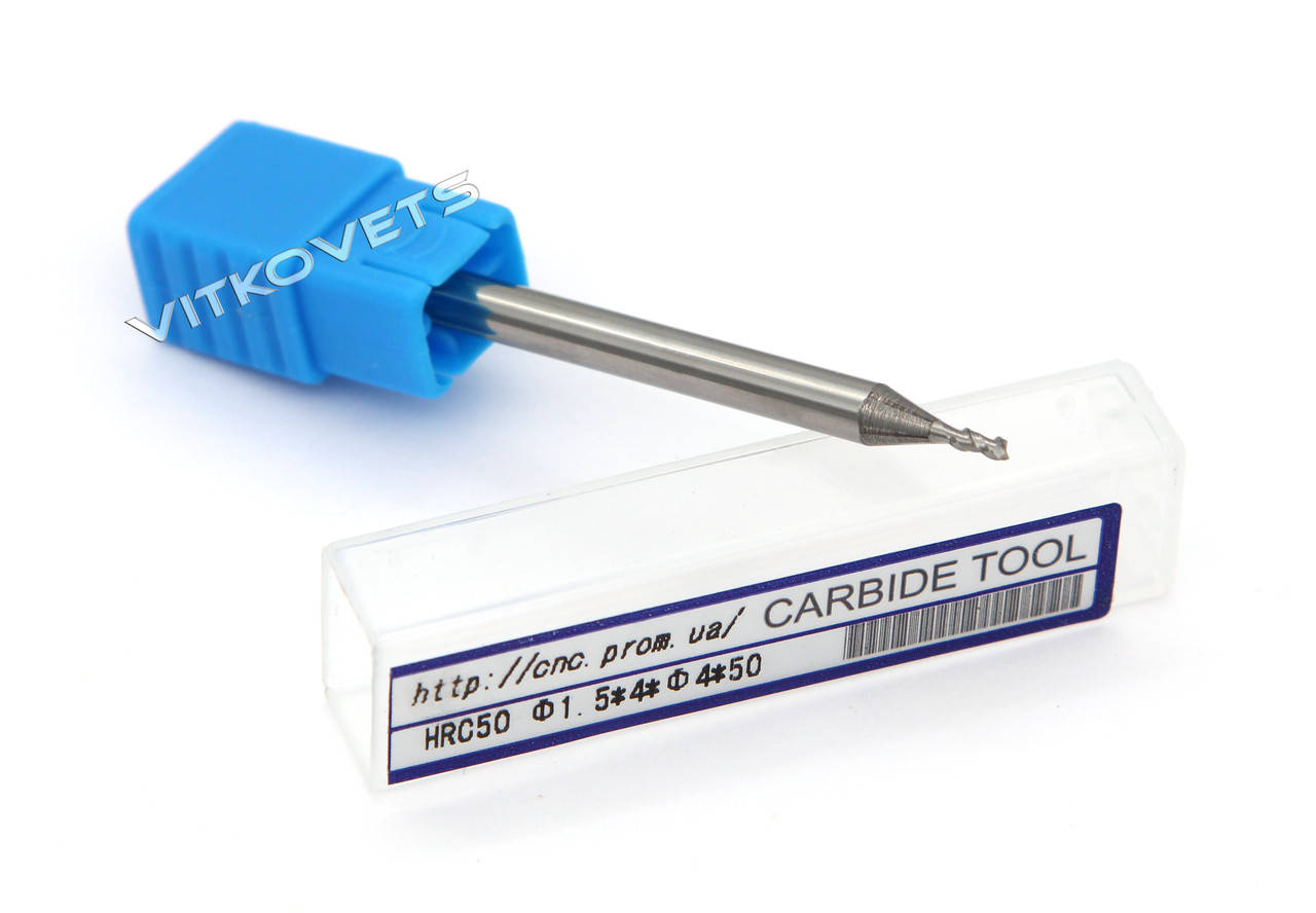 

Фреза концевая по алюминию D1.5*4*D4*L50