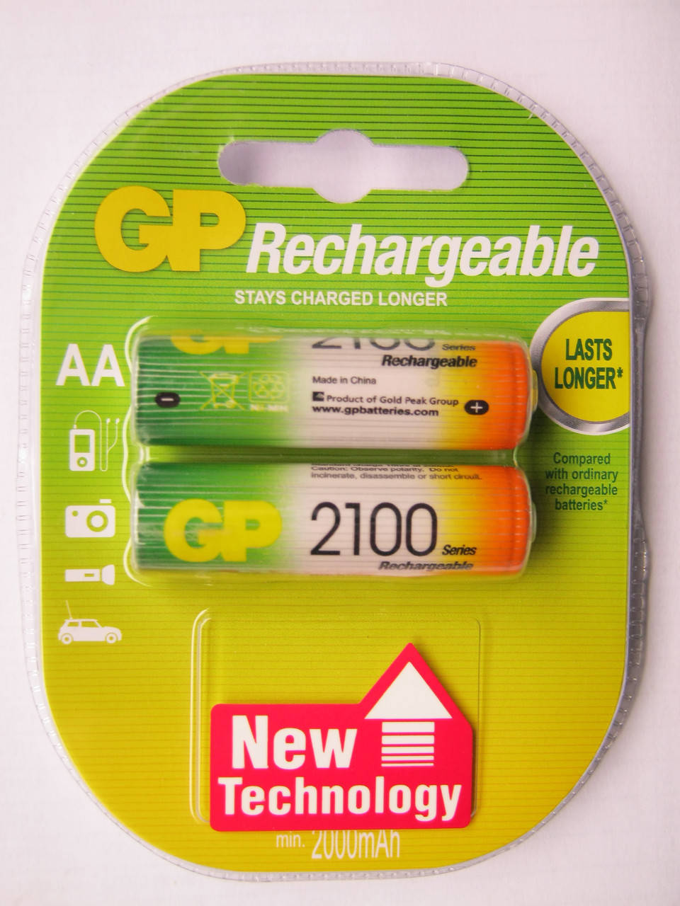 

Аккумуляторы GP AA 2100 mAh
