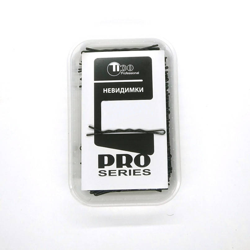 

Невидимки Tico Professional 70мм черные волнистые 200гр, Черный