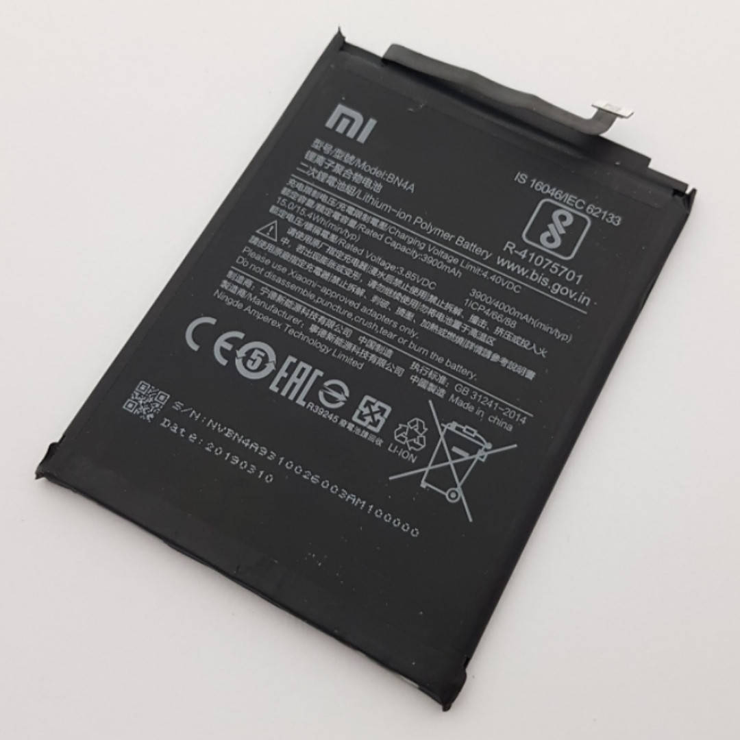 

Батарея BN4A Xiaomi Redmi Note 7 Сервисный оригинал с разборки (до 10% износа)