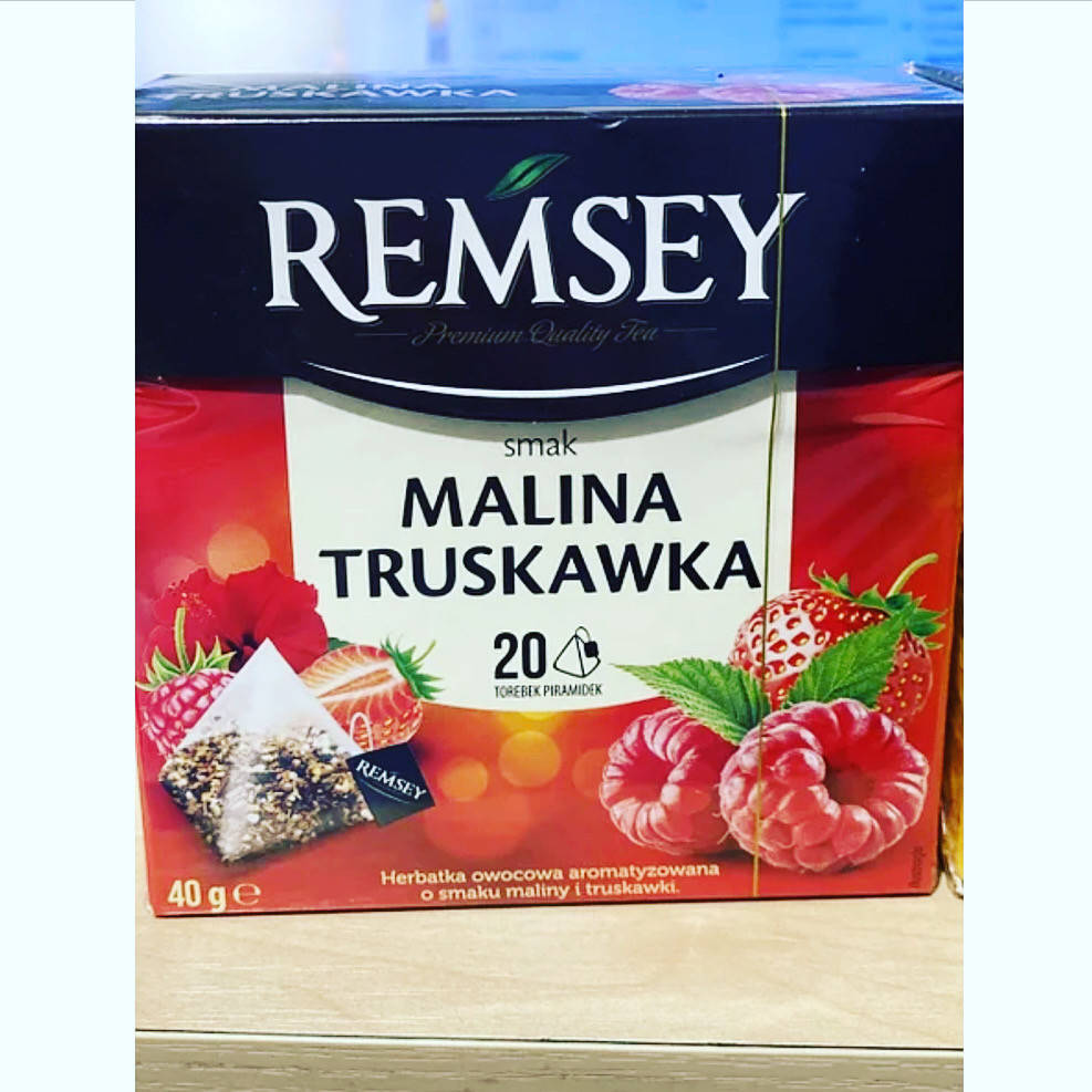 

Чай пакетированный Remsey Malina Truskawka 20 пирамидок