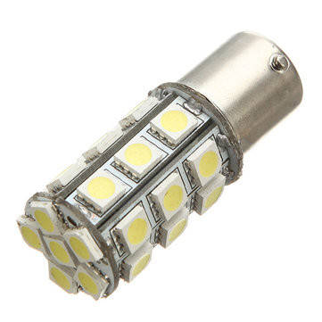 

Светодиодная лампа цоколь T15, P21W (1156 BA15s) 27-SMD 5050, 12В
