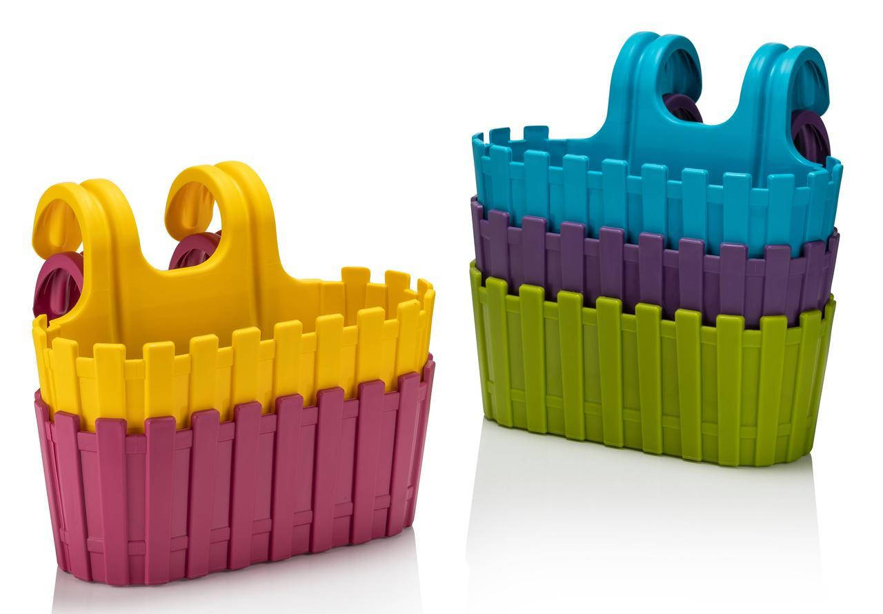 

Вазон для цветов Poliwork Akasya Easy Hanger подвесной овальный 3 л 29 x21 x 18 см, Цвет Синий