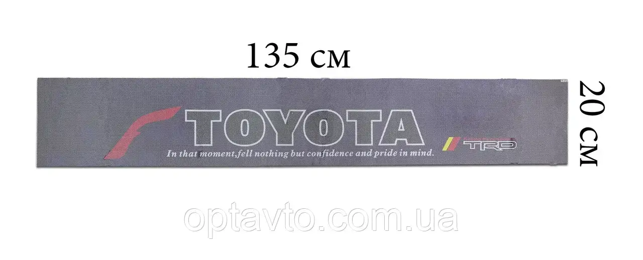 

Наклейки автомобильные на лобовое или заднее стекло /135 см*20 см/ TOYOTA