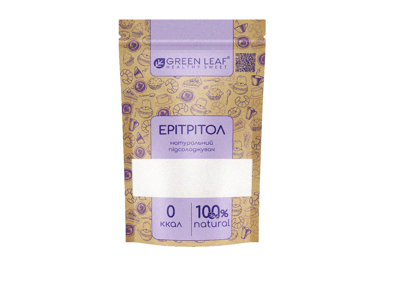 

Підсолоджувач Ерітрітол 100% натуральний GREEN LEAF, 500г