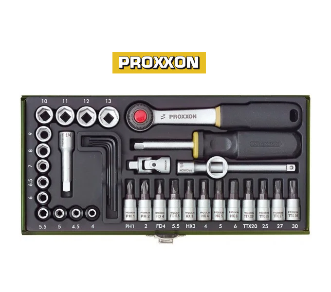 

Набор точного инструмента механика PROXXON 1/4"36 позиций,23080