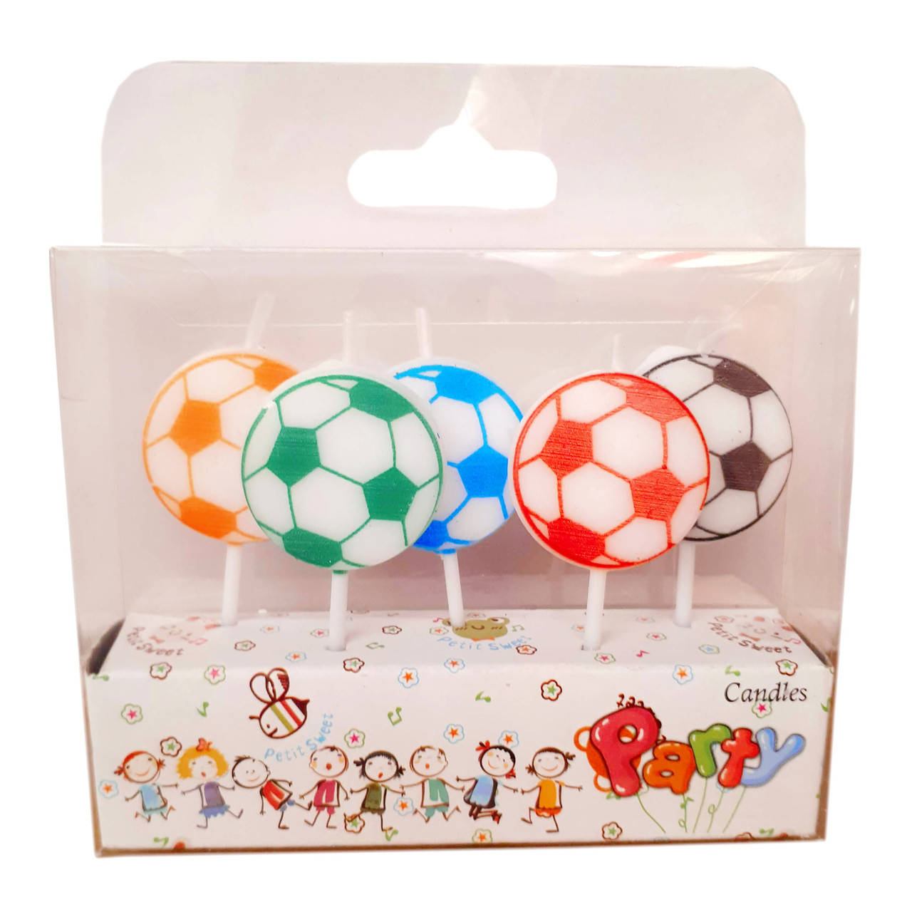 

Свечи в торт Футбольный мяч (уп.5шт.)