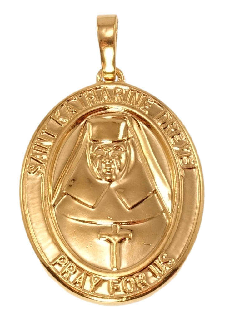 

Кулон Xuping Позолота 18K "Ладанка Святая Катарина Дрексель, Молись о Нас"