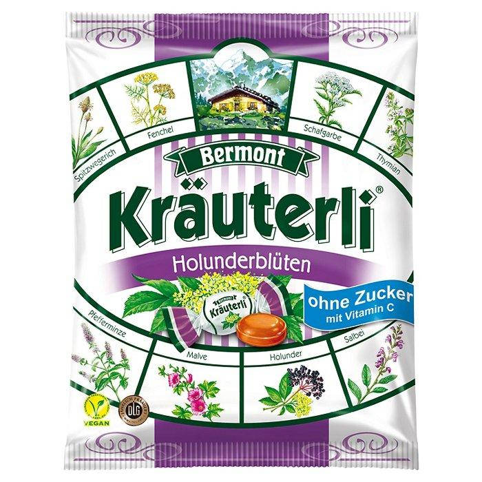

Леденцы Bermont Krauterli Бузина 125g