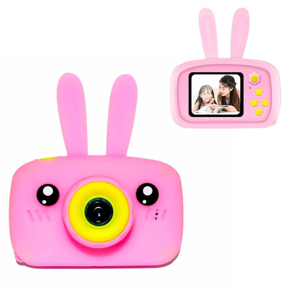 

Детский фотоаппарат DVR baby camera XL 500R зайчик / Детский цифровой фотоаппарат Розовый