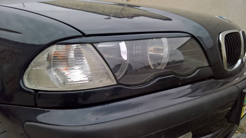 

Реснички прямые на БМВ Е46 ( BMW E46), Черный