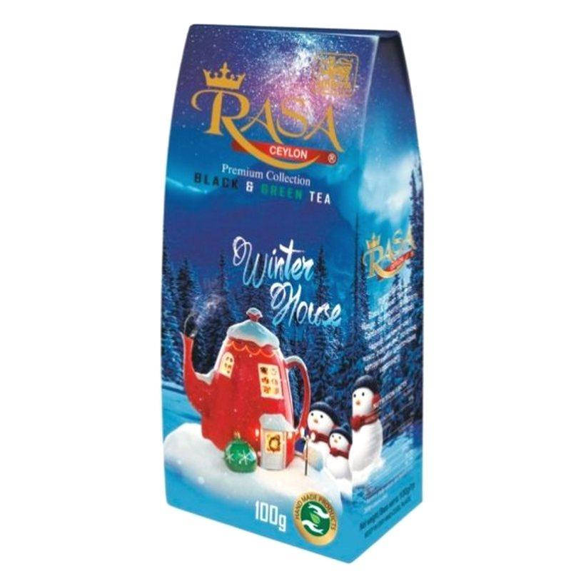 

Смесь черного и зеленого чая Зимний дом Rasa 100 гр