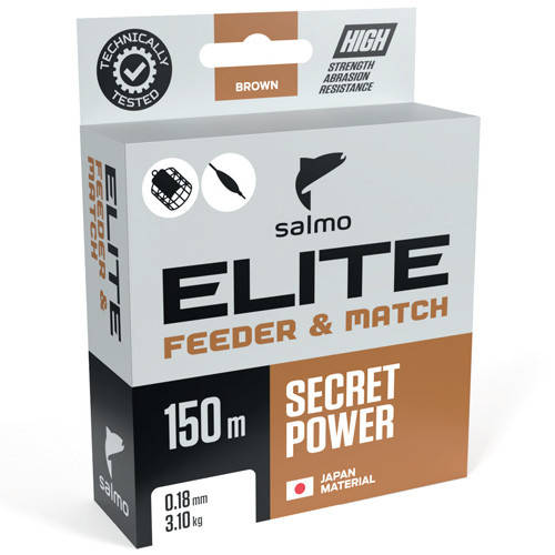 

Леска монофильная Salmo Салмо Elite FEEDER & MATCH 150/020, Коричневый