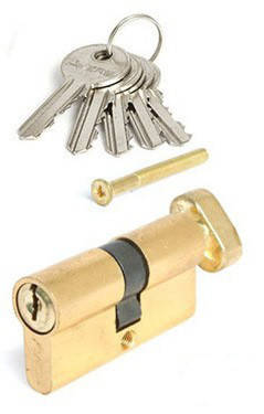 

Цилиндр Avers EL-60-C-G ключ/тумблер золото (Китай)