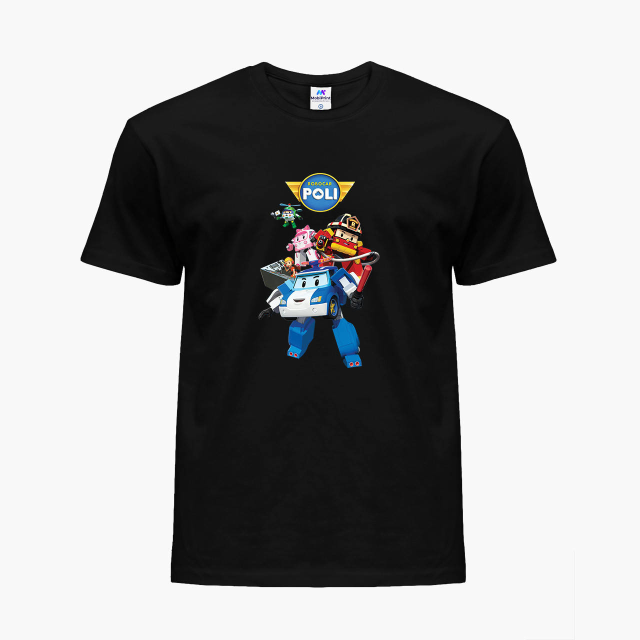 

Детская футболка для девочек Робокар Поли (Robocar Poli) (25186-1619) Черный