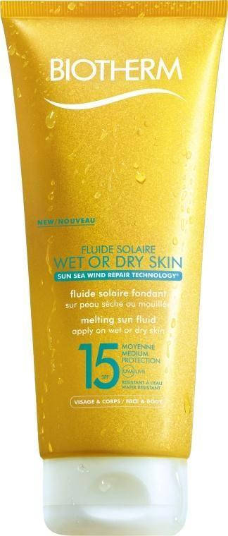 

Солнцезащитное молочко-флюид Biotherm Fluide Solaire Wet or Dry Skin SPF 15 200ml