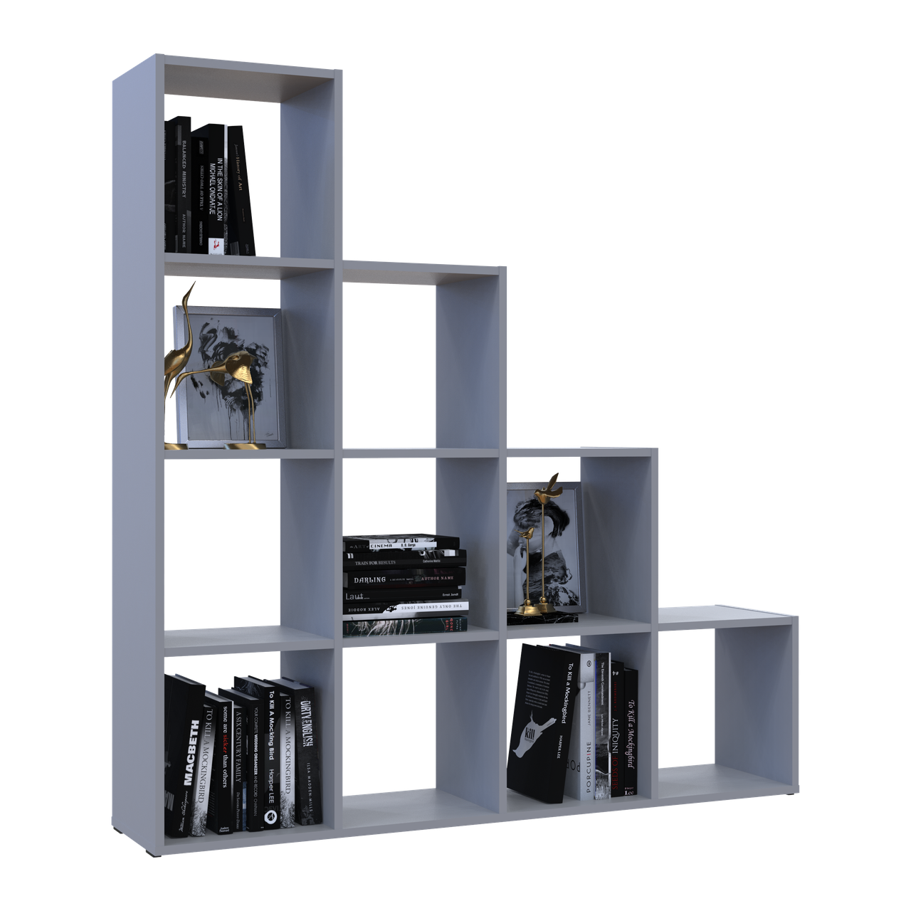 Стелаж Doros Степ 4х4 Сірий відкритий 136.2х28.8х140.7 (41516179) 5