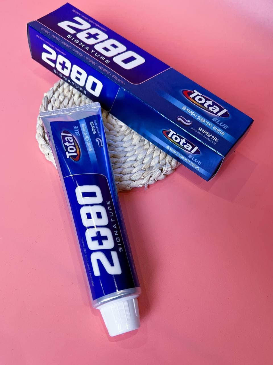 

Отбеливающая зубная паста Aekyung 2080 Advance Blue Toothpaste Scrub Essence 150 г