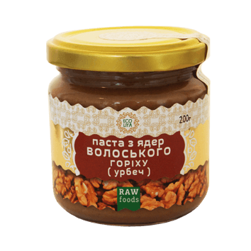 

Паста из ядер грецкого ореха (урбеч), 200 г Эколия