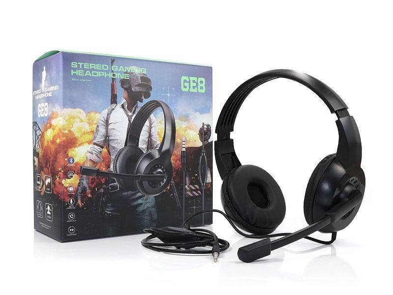 

Наушники накладные проводные игровые с микрофоном GE8 60шт 9547