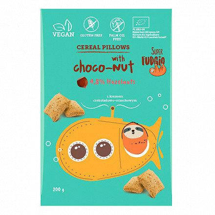 

Злакові подушечки з шоколадно-горіховим кремом Super Fudgio