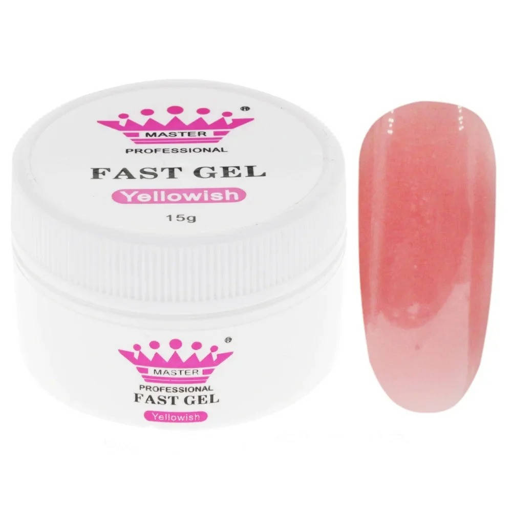 

Акрил-гель Fast Gel Master Professional Yellowish , 15 г, Бежевый