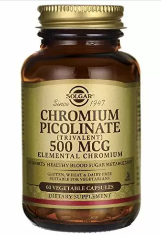 

Хром пиколинат, Chromium Picolinate, Solgar, 500 мкг, 60 капсул (SOL-00871)