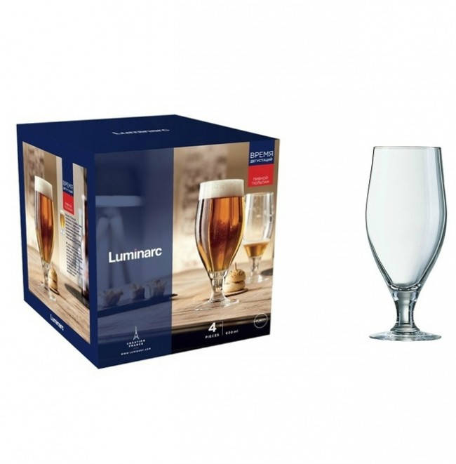

Набор бокалов для пива 620мл. Luminarc "Время дегустаций" 4 шт.