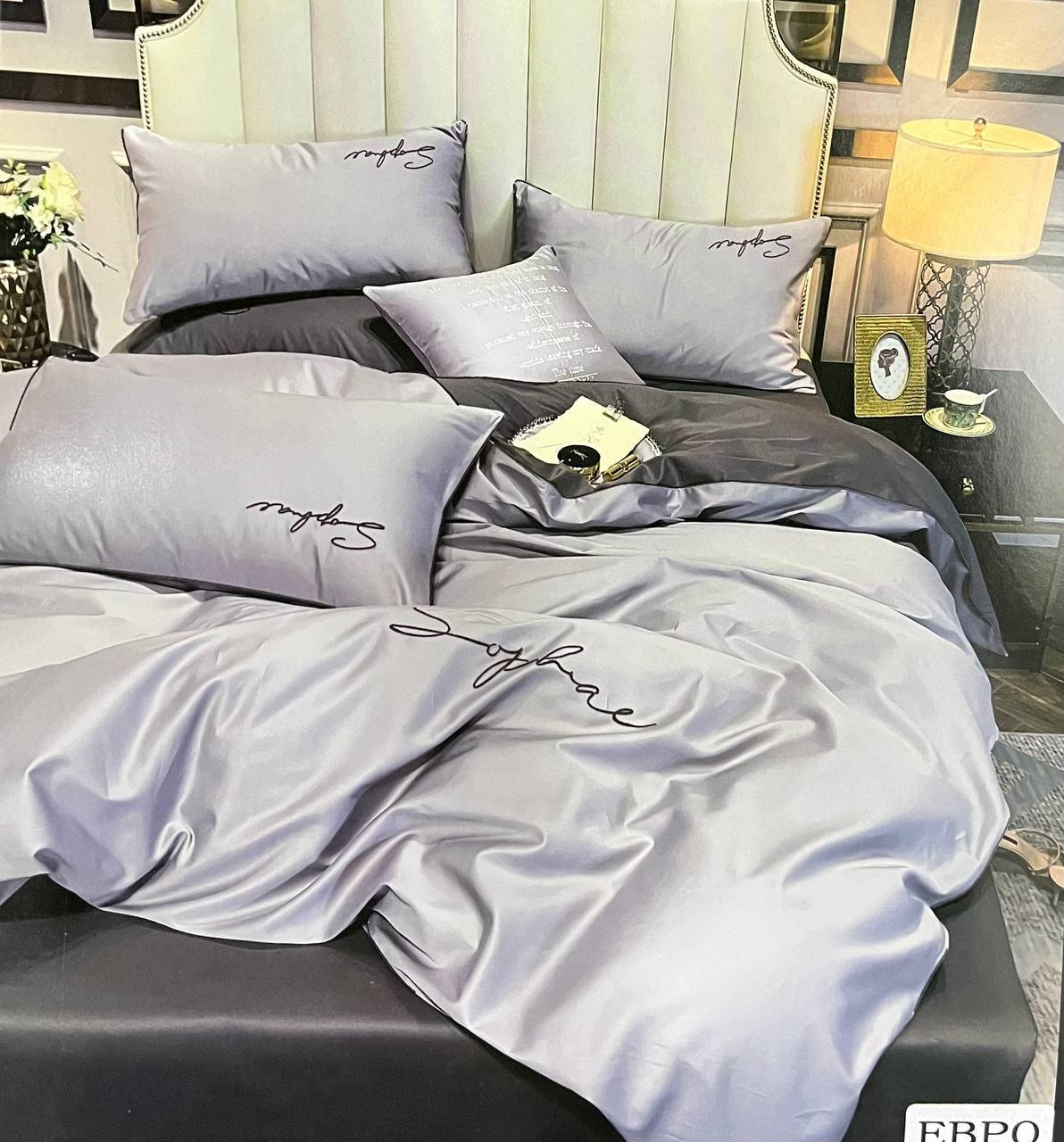 

Постельное белье ЕВРО |Home Textile| CROWN| NOBLE LUXURIOS, Серый