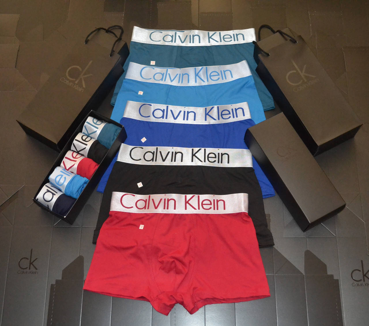 

Мужские трусы / боксёры Calvin Klein ( 5 шт/уп ) Мужские трусы в стиле келвин кляйн