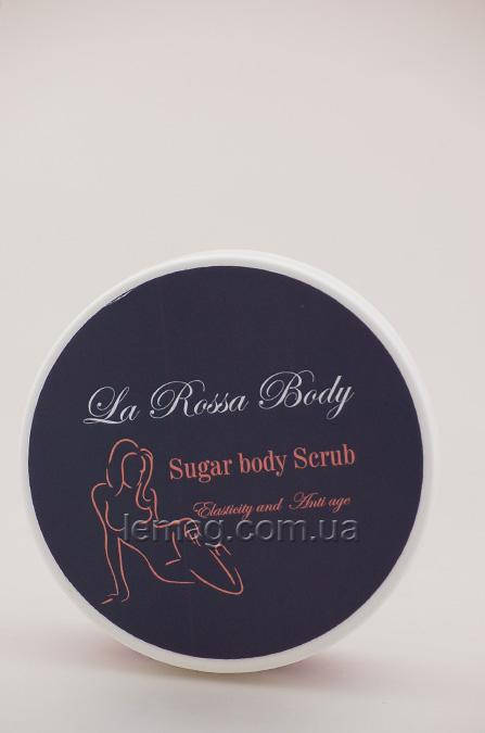 

La Rossa BODY Сахарный скраб для тела эластичность и омоложение, 225 мл