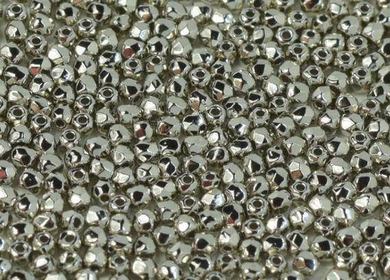 

Fire polished 2 mm Crystal Nickel Plated